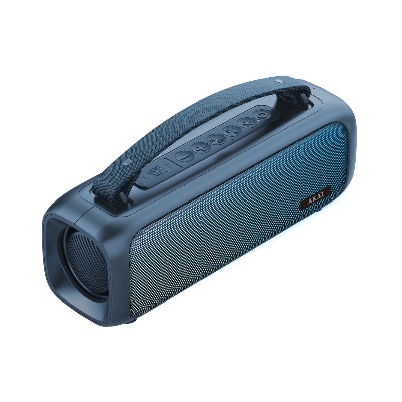 Akai ABTS-08BL Φορητό Ηχείο Bluetooth με AWS, USB, AUX, FM, LED-8W, RMS Μπλε Akai ABTS-08BL Φορητό Ηχείο Bluetooth με AWS, USB, AUX, FM, LED-8W, RMS Μπλε